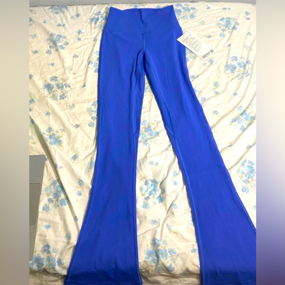 Never worn blue Lululemon align flare pant